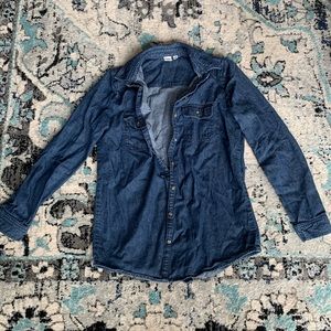 Denim button up